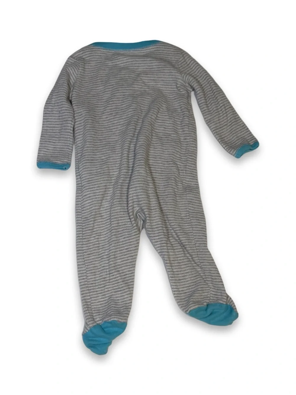 Waffle-Knit Footed PJs with Pocket — Carter's, 9M